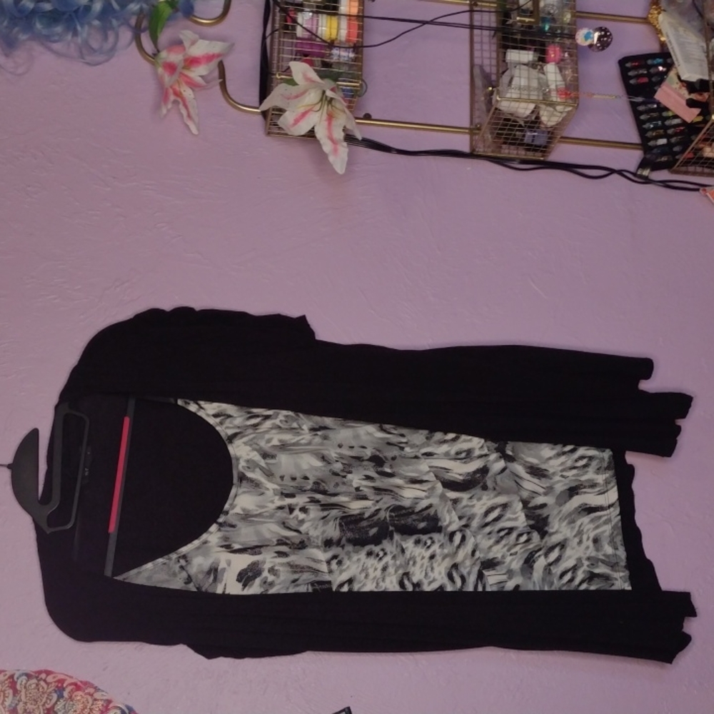 Shirt sewed into short sleeve rouched sleeves